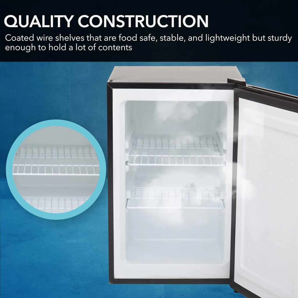 Whynter CUF-112SS Mini, Energy Star Rated Small Upright Freezer with Lock, Stainless Steel -1.1 Cubic Feet