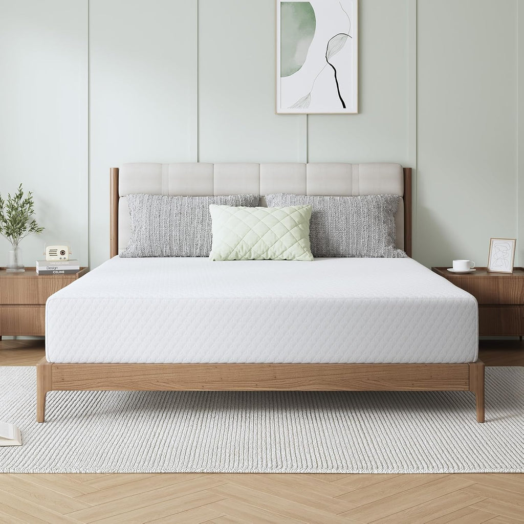 Novilla 10 Inch Queen Mattress, Memory Foam Mattress Queen with Breathable Comfort Layer & High-Density Base Foam for Pressure Relief & Support, CertiPUR-US Certified for a Cool & Refreshed Sleep
