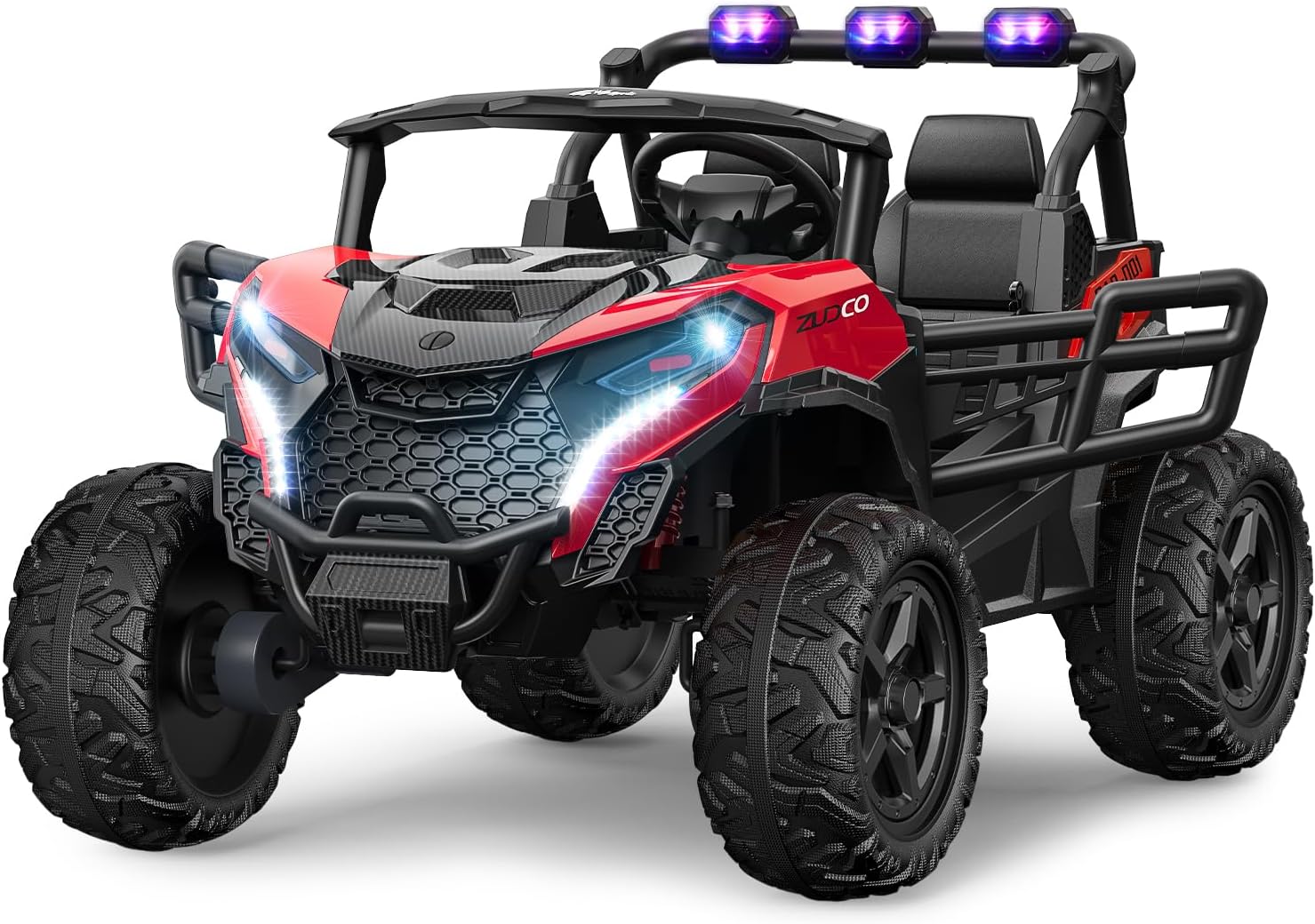 Pink all-terrain car travel electric toy truck