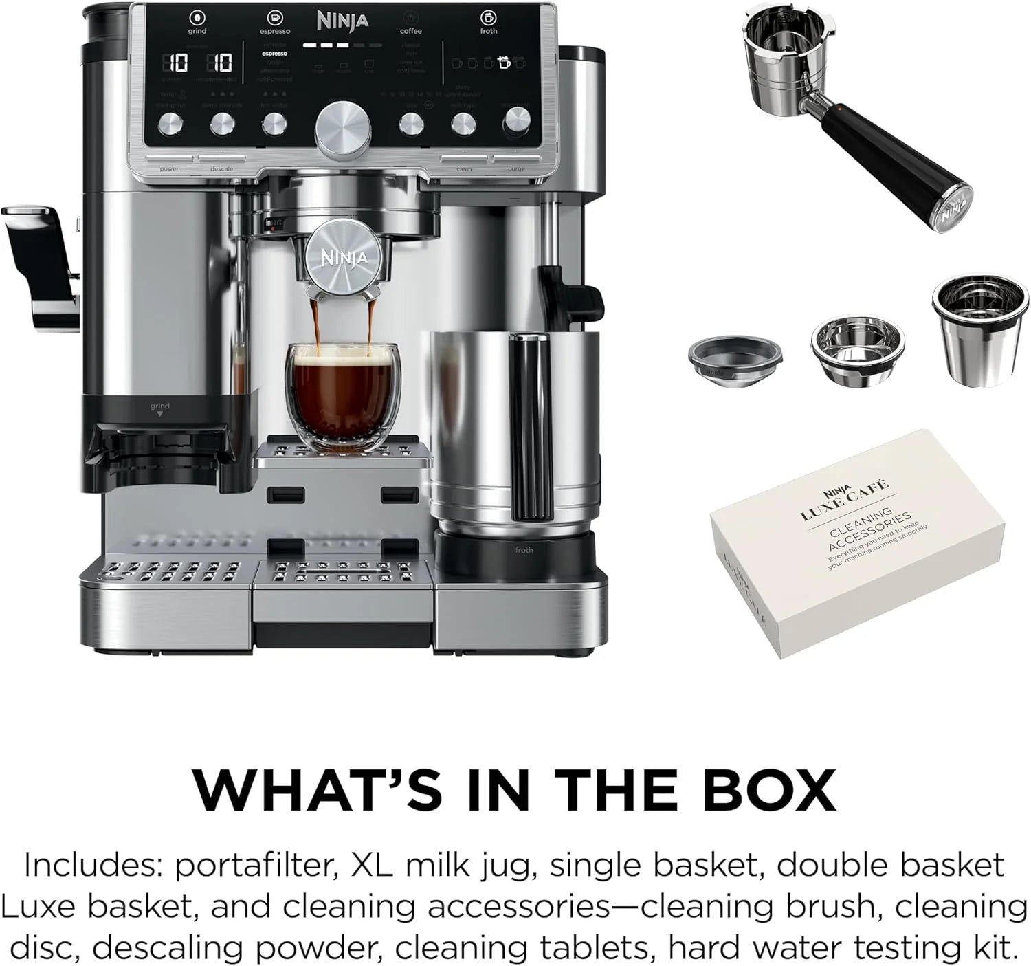 Ninja Luxe Café Pro Series, Espresso Machine, Drip Coffee, Cold Brew