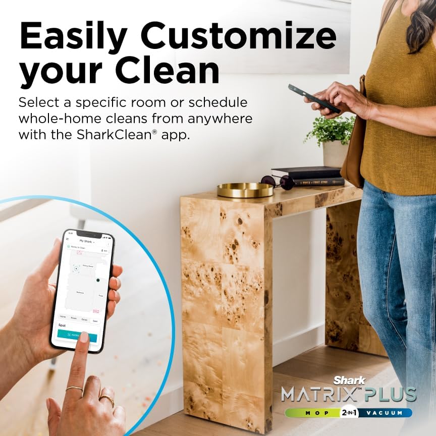 Robot Vacuum & Mop Combo, Powerful Suction, Matrix Plus, 60-Day Debris Capacity, HEPA Bagless Self Empty Base, Sonic Mopping, Home Mapping for Pet Hair - Carpets & Hardfloor, AV2610WA