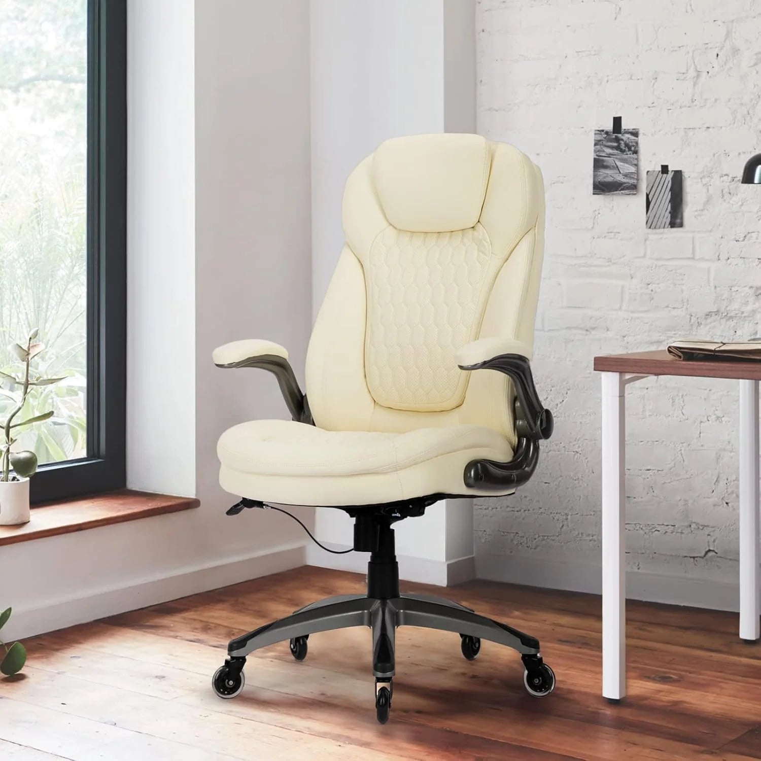 Executive Office Chair Computer Desk Chair Swivel Home Office Chair Upgraded Casters