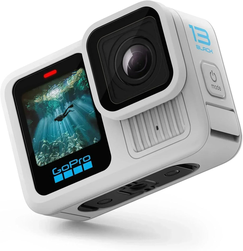 Black Waterproof Action Camera with 5.3K60 Video 27MP Photo Compatability HB-Series Lenses