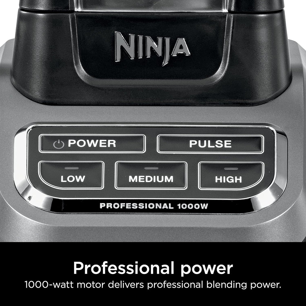 Ninja BL610 Professional 72 Oz Countertop Blender with 1000-Watt Base and Total Crushing Technology for-Smoothies, Ice and Frozen Fruit, Black