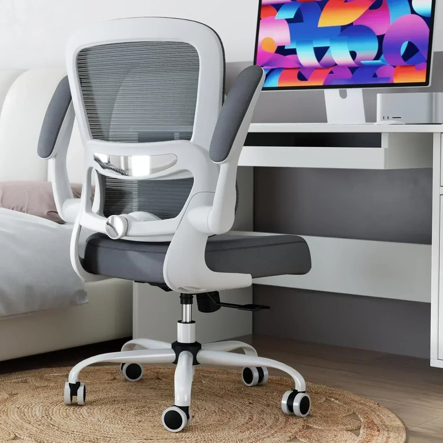 TRALT Office Chair Ergonomic Desk Chair 330 lbs Home Mesh Gaming Chair with Wheels
