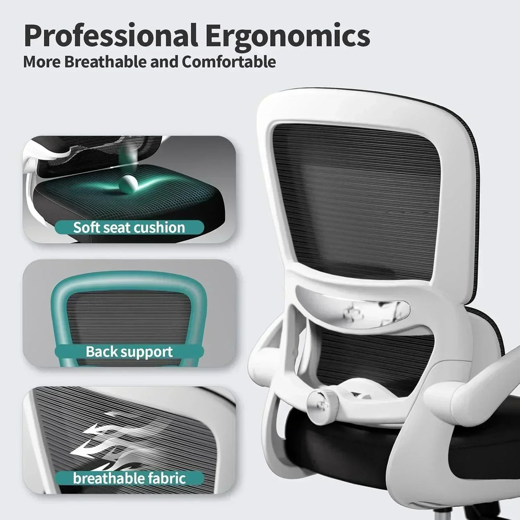 TRALT Office Chair Ergonomic Desk Chair 330 lbs Home Mesh Gaming Chair with Wheels