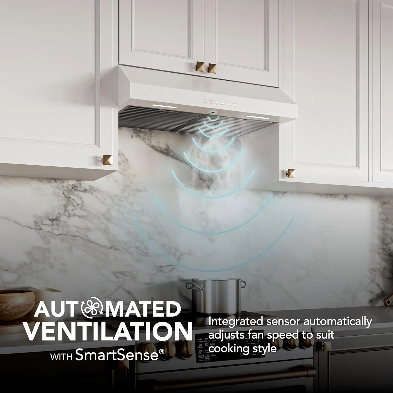 Broan-NuTone Three-Speed Glacier Undercabinet Range Hood with LED Light, ADA Compliant