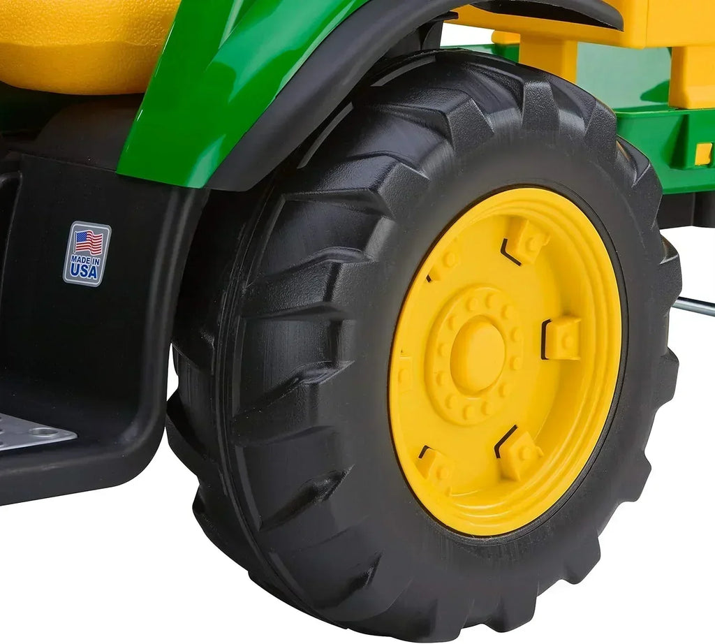Peg Perego John Deere Ground Force Tractor with Trailer 12 Volt Ride on