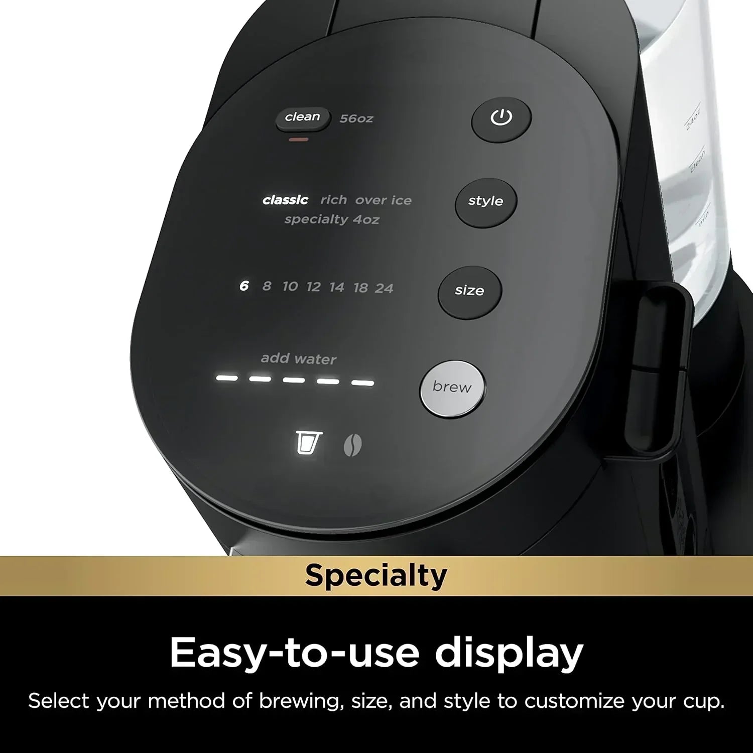 Ninja Coffee Maker Single Cup Brews with pods and grounds K-Cup compatible 4 brewing methods