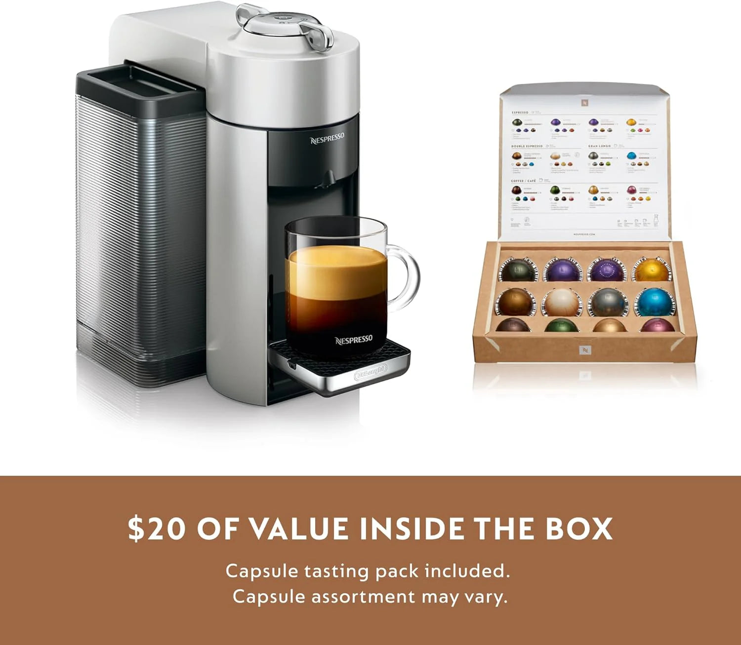 Nespresso De'Longhi Vertuo Coffee and Espresso Machine