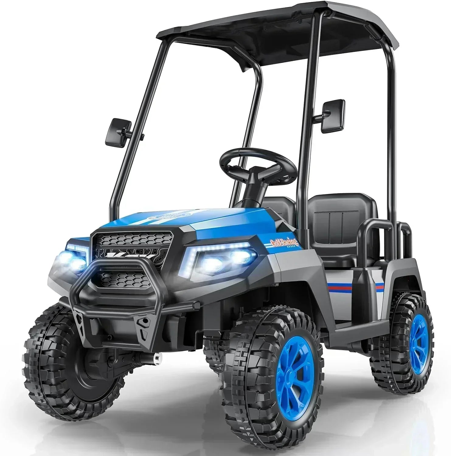 R9 24V Children's Golf Cart with Remote Control Removable Awning