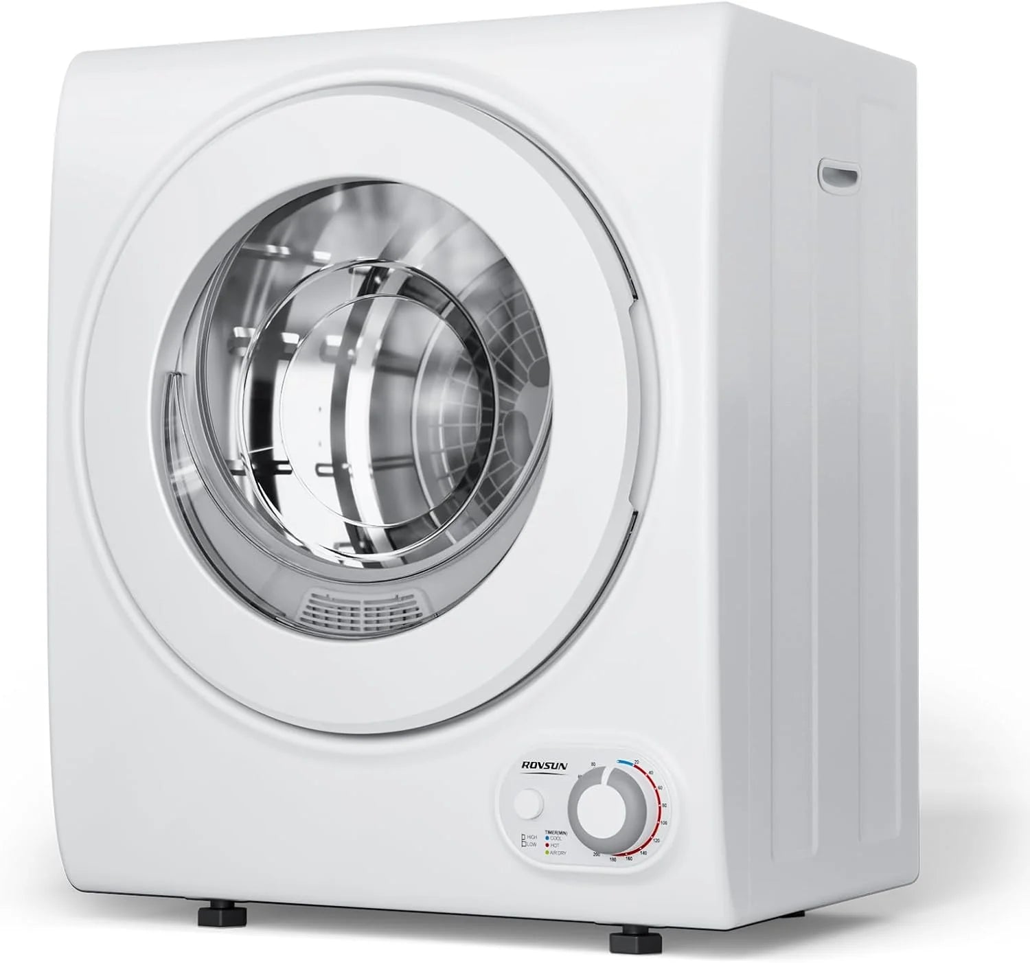 ROVSUN 110V Portable Clothes Dryer, High End Laundry Front Load Tumble Dryer Machine